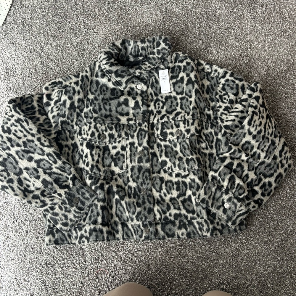 GAP Cheetah Fleece Jacket